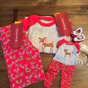 American Girl Christmas  matching pjs